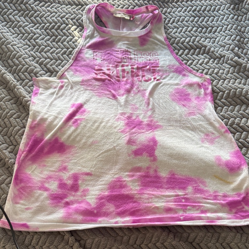 Pink Tie-Dye Tank Top